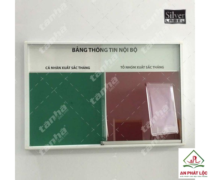 Bảng thông tin treo tường kính lùa